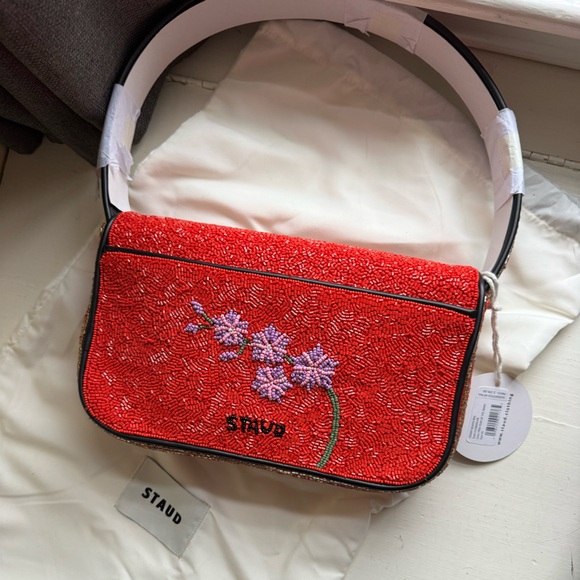 NWT STAUD Tommy Beaded bag - Year of the Snake - Picture 7 of 9